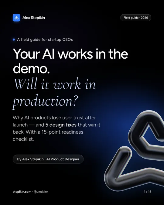 Guide cover: Your AI works in the demo. Will it work in production?
