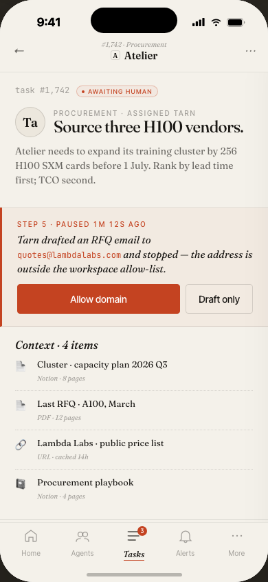 Task detail