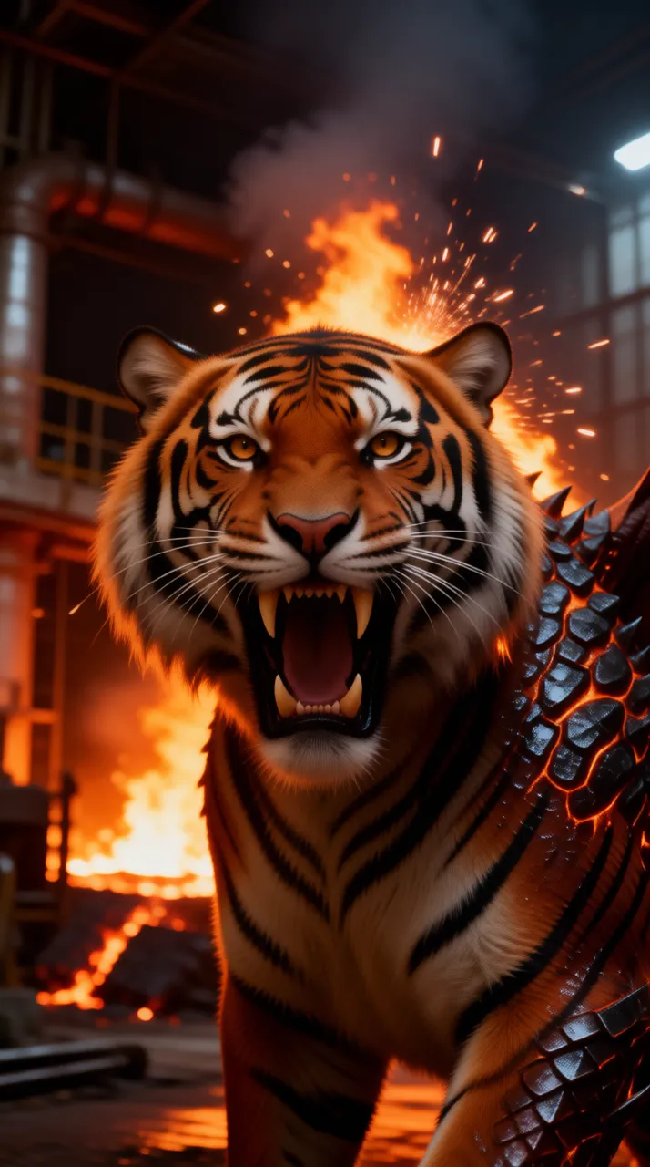 Ogne, the fire tiger-dragon