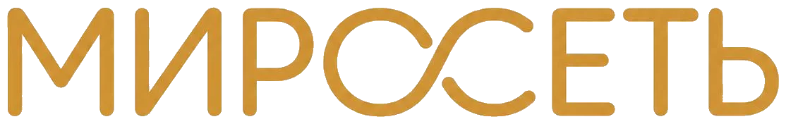 Miroset gold wordmark on a transparent background
