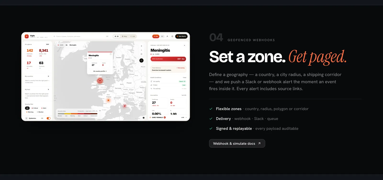 Geofenced webhooks: set a zone, get paged